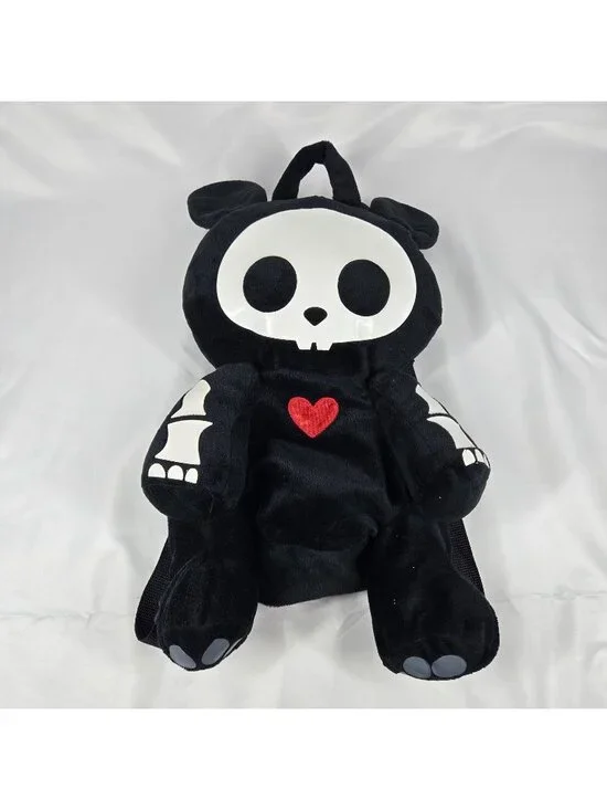 Toynami Skelanimals Jack The Rabbit Plush Backpack 16 Inch Cute Goth Retro