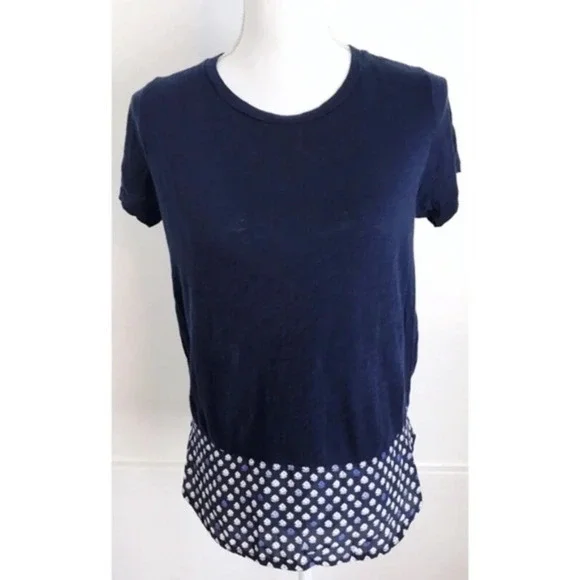 J. Crew • Navy with White Floral Back Panel