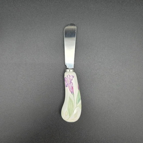 Lenox Butterfly Meadow Single Cheese‎ Spreader Floral Ladybug Cottagecore