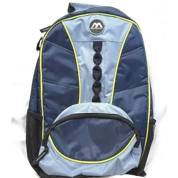 Metropack‎ Blue and Gray Backpack with Front Pocket