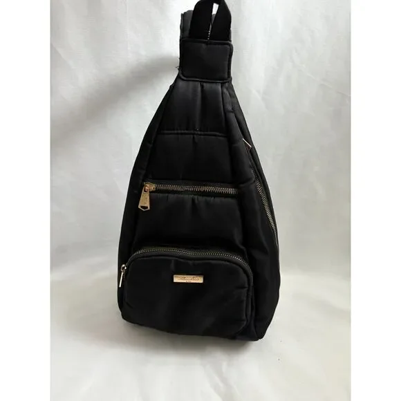 Black Sling Backpack Casual Crossbody Bag
