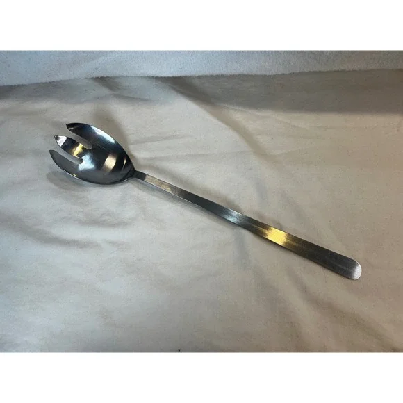 Nevco Stainless Steel Salad Serving Fork Japan Mid Century Modern 11.25 Inch‎