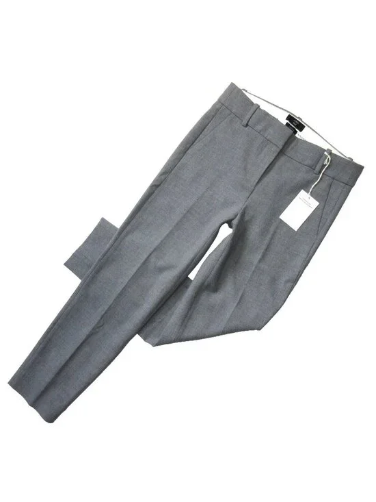 NWT J.Crew Slim Crop Cameron in Heather Graphite Four Season Stretch Pants 12