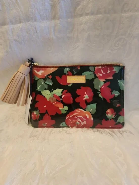 NWT -DOONEY & BOURKE LARGE ZIP POUCH/CLUTCH