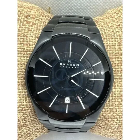 Skagen SKW6031 Women's Black Titanium Analog Dial Quartz Wrisr Watch JNA950