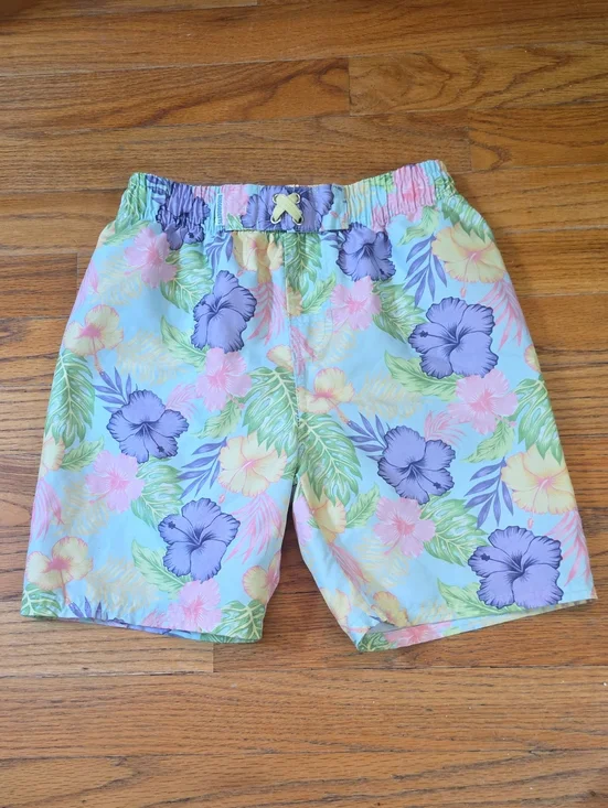 Ruggedbutts Swim Truck Size 8 Hawaiian Floral