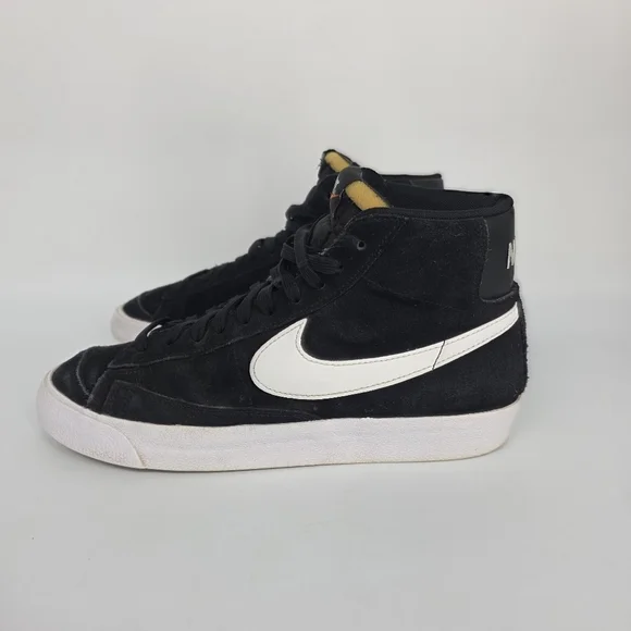 Nike Blazer Mid '77 Suede Black White CI1172-005 Men's Size 9 Shoes VINTAGE