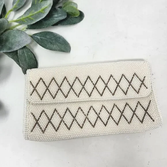 Beaded‎ Vintage Clutch Made in Japan NWOT