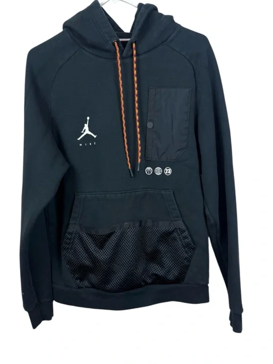 Jordan Jumpman Statement Fleece Pullover Hoodie in black S