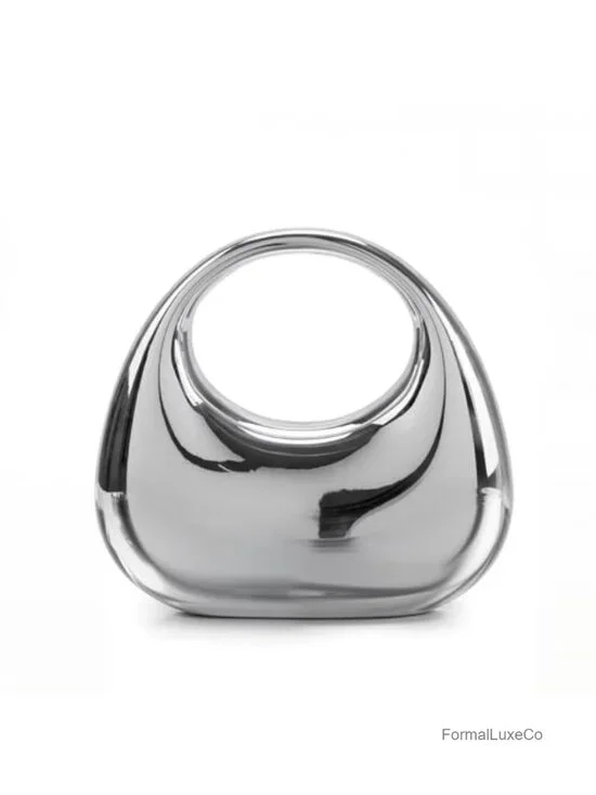Acrylic Evening Bag with Metal Frame Clutch Purse Crossbody