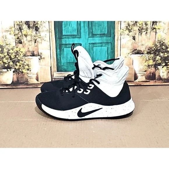 Nike PG 3 TB Black White Oreo Paul George Sneakers Men Size‎ 6 Shoes Basketball