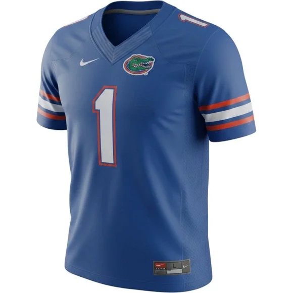 Nike Florida Gators‎ Jersey Mens Large Blue Good Condition Football No 1 Mesh