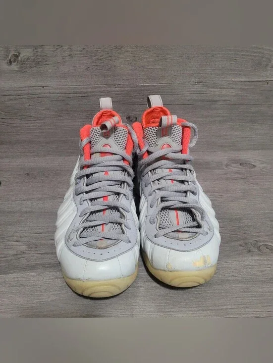 Nike Air Foamposite Platinum Mens Size 9.5 Foam Basketball Shoes Yeezy