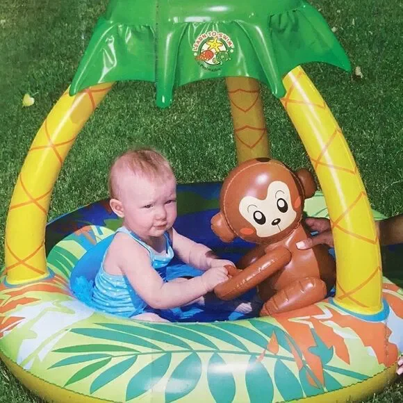 Go Bananas Monkey Pool w/ sun shade