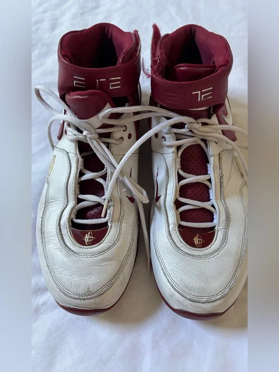 Nike Shox Elite TB White Red Basketball Shoes Men’s US 13 EU 47.5 314184-117 Y2K