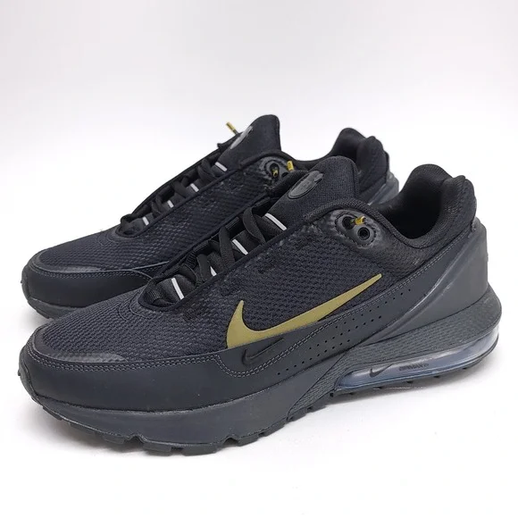 Nike Air Max Pulse‎ Mens Black Gold Low Top Running Shoes HQ2573-001 Size 9.5
