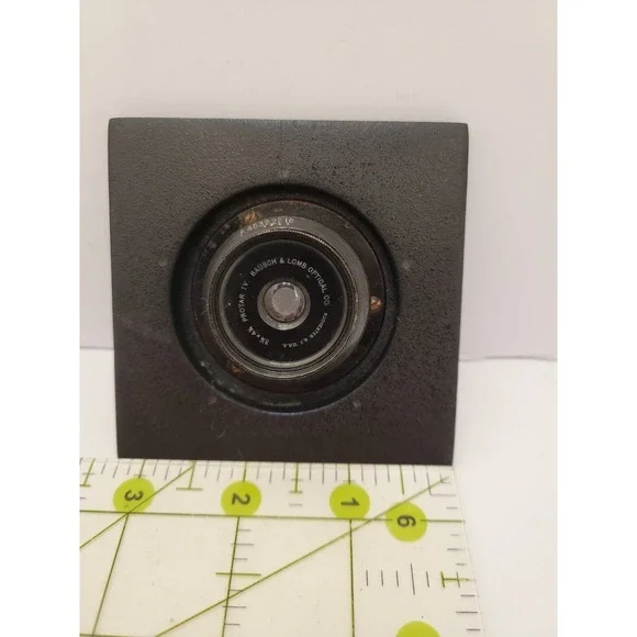 Bausch Lomb Protar IV 3-1/4x4-1/4 Antique Large Format Camera Lens Board