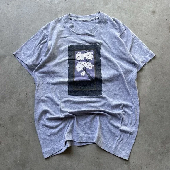 Rare Vintage‎ 1990 Nike Cherry Blossom Ten Mile Run T Shirt Size S/M