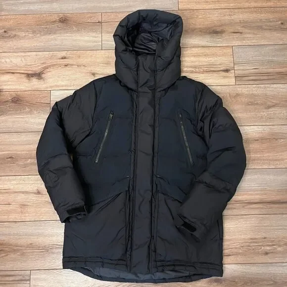 Nike Sportswear Down Fill Repel Black Parka Long Coat Jacket (CU4392-010) Mens M