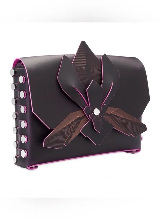 N.O.N.MEMNER Black & Pink leather ORCHID Bag