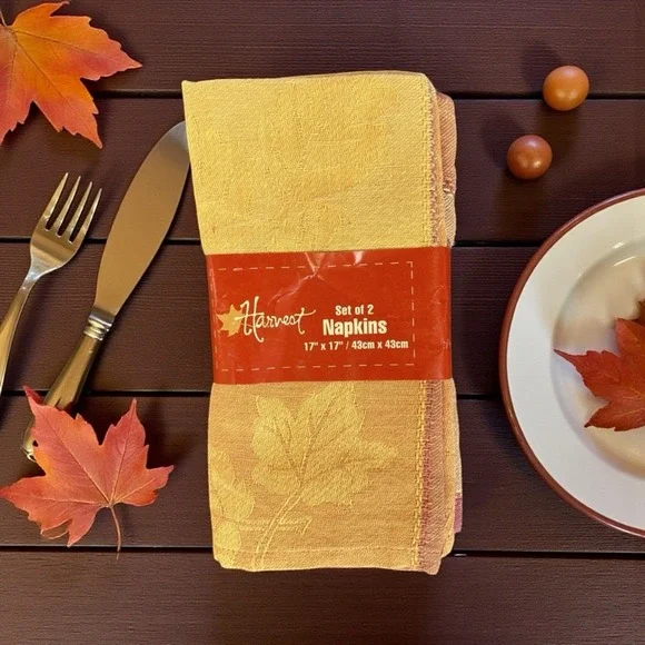 Fall Harvest Cloth Napkin Set Of 2 Napkins 17