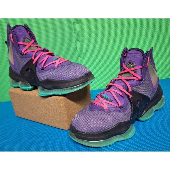 Nike Lebron 19 XIX Sneakers DJ Bron Wild Berry Shoes Us Size 10 Men's CZ0203-500