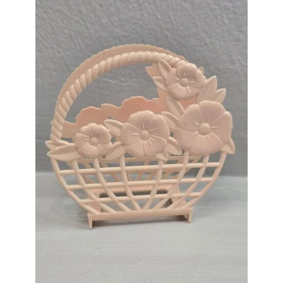 Lusterware Vintage Plastic Napkin Holder Retro Kitchen Art Deco Office Bill Slot