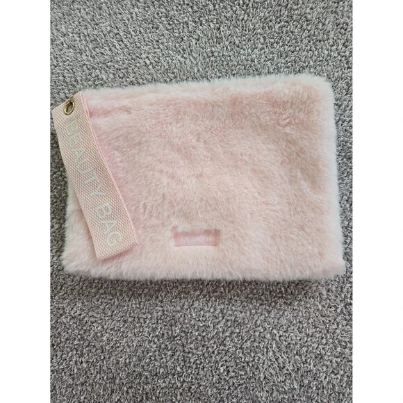 Benefit Cosmetics Pink Fuzzy Pouch