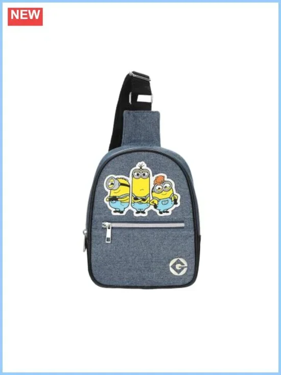 Minions Licensed Adjustable Sling Bag with Cartoon Print