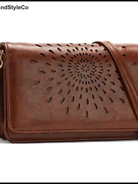 Women's Crossbody Bag with RFID Blocking Wristlet Wallet Phone Purse Vegan