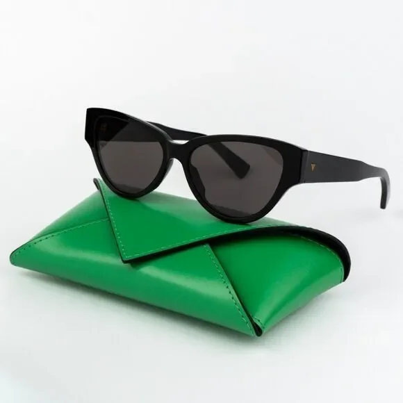 SALE! Bottega Veneta Men Sunglasses Black Grey Cat Eye BV1319S 001 BRAND NEW