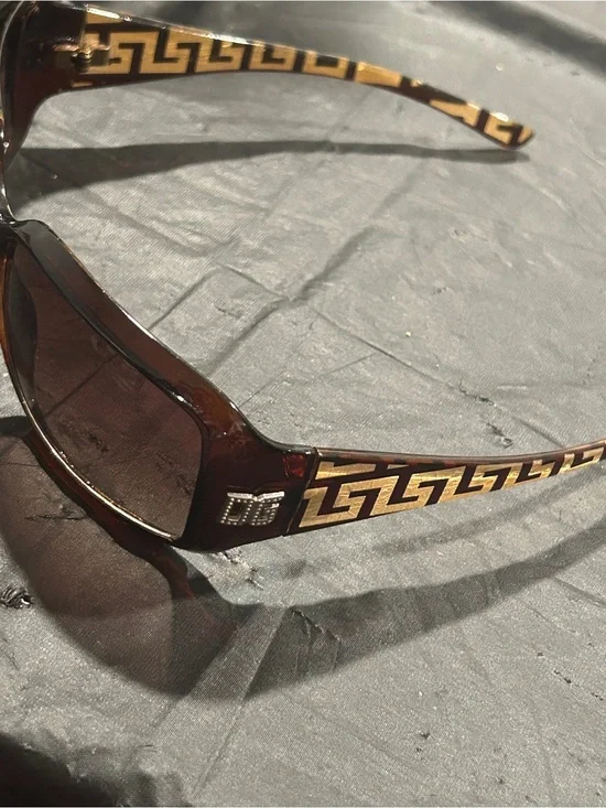 Dolce & Gabbana Brown & Gold Sunglasses