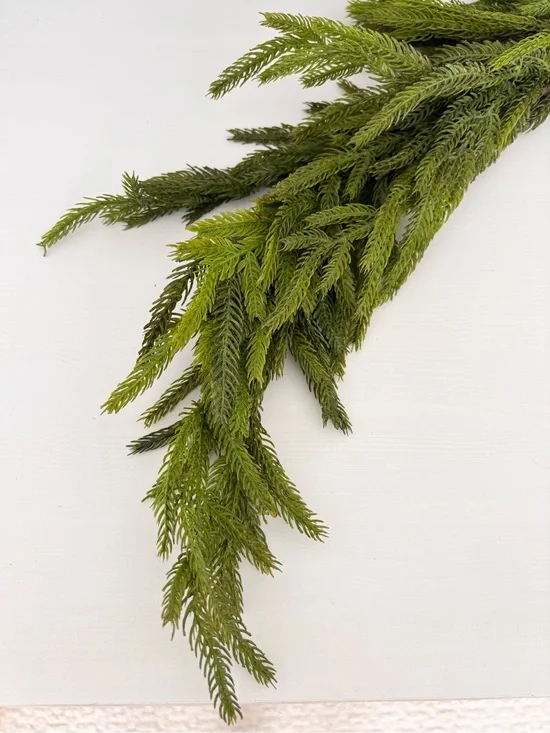 KIRKLANDS Norfolk Pine Natural Touch Garland 5ft NWT