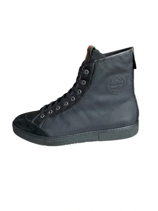 Gucci Nylon Interlocking G High-Top Sneaker
