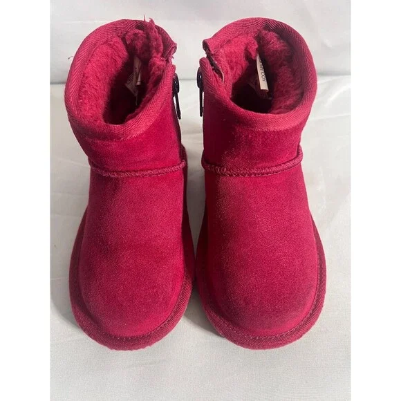 Koolaburra by Ugg Raspberry Pink Pull On Boots Snow Winter Toddler Girl 7 S19