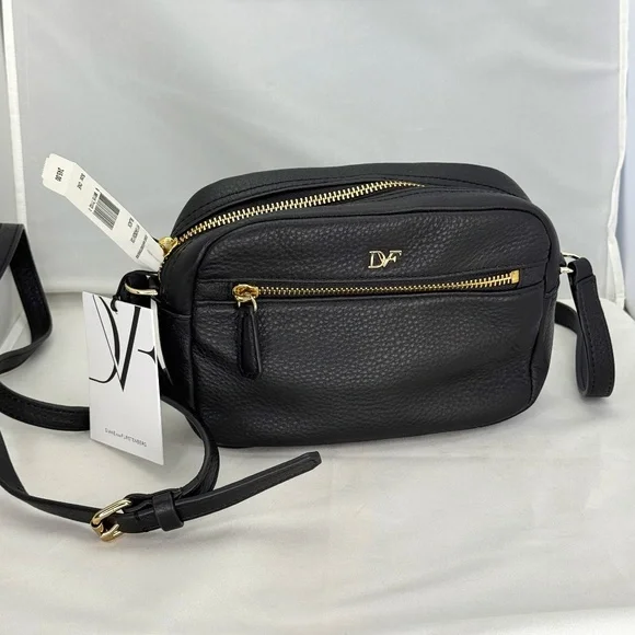 Diane von Furstenberg‎ Milo Mini Leather Bag in Black NWT!