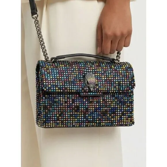 KURT GEIGER | The Kensington Rhinestoned Multicolor Two Way Bag Crystal Eagle