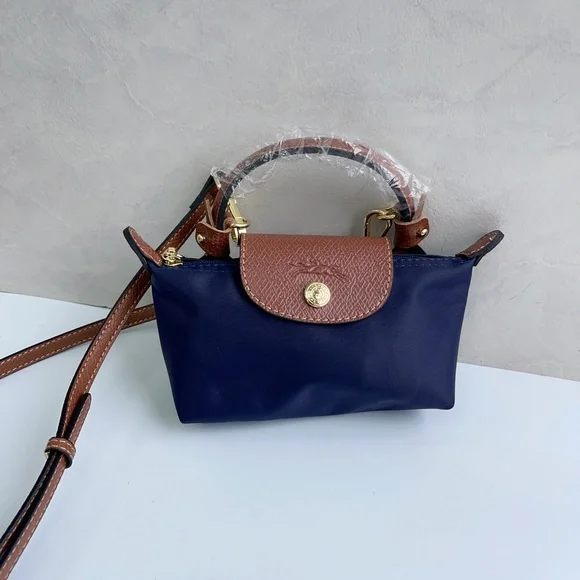 🍓Longchamp Navy blue Mini Crossbody Baga