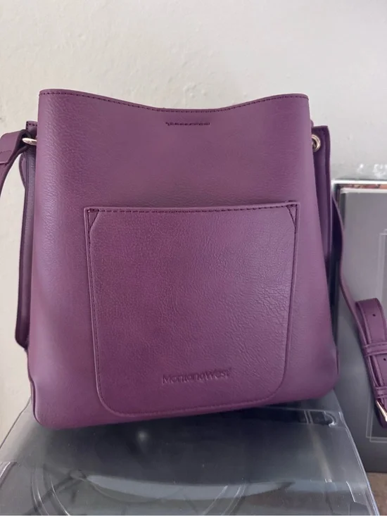 Montana West Purple Leather Crossbody Bag