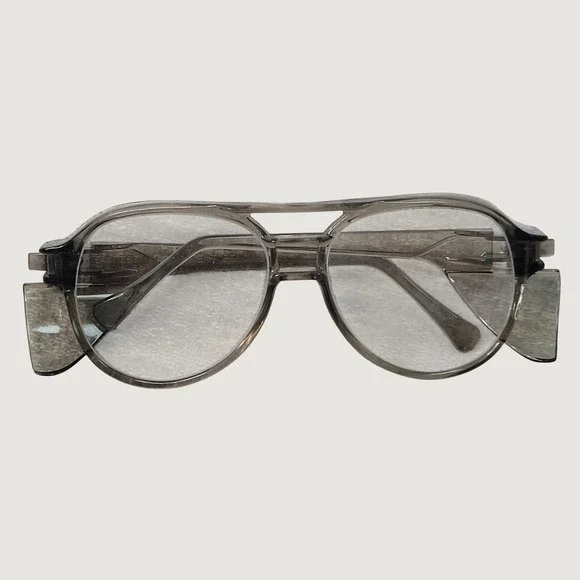 Vintage American Optical AO Z87 Safety Glasses Aviator Gray Side Shields Retro