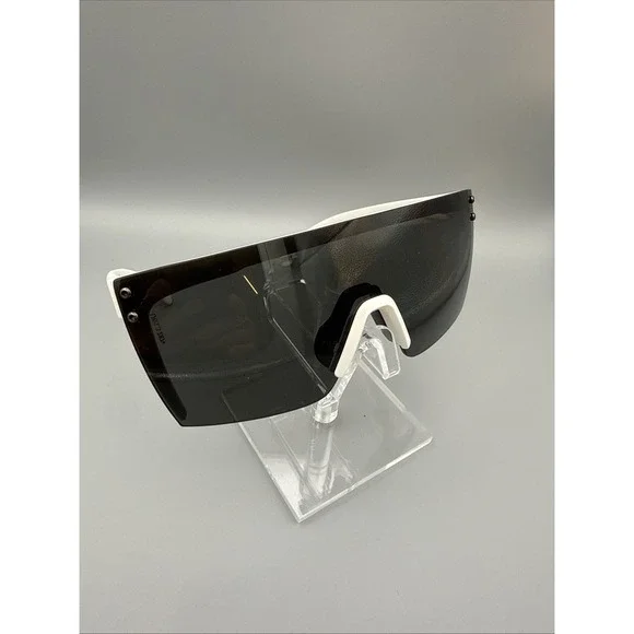 Heatwave Authentic Shield Glasses Z87+ White Frame Black Lens UV400 A2.3 ANSI