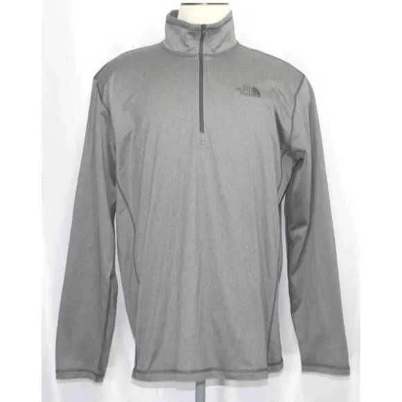 The North Face TNF Tech Glacier Gray 1/4 Zip Pullover NF0A2VG7 Mens‎ Size XL