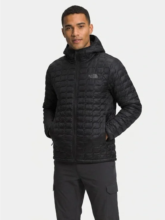 The North Face ThermoBall Full Zip Hooded Jacket Black Men’s Medium A24
