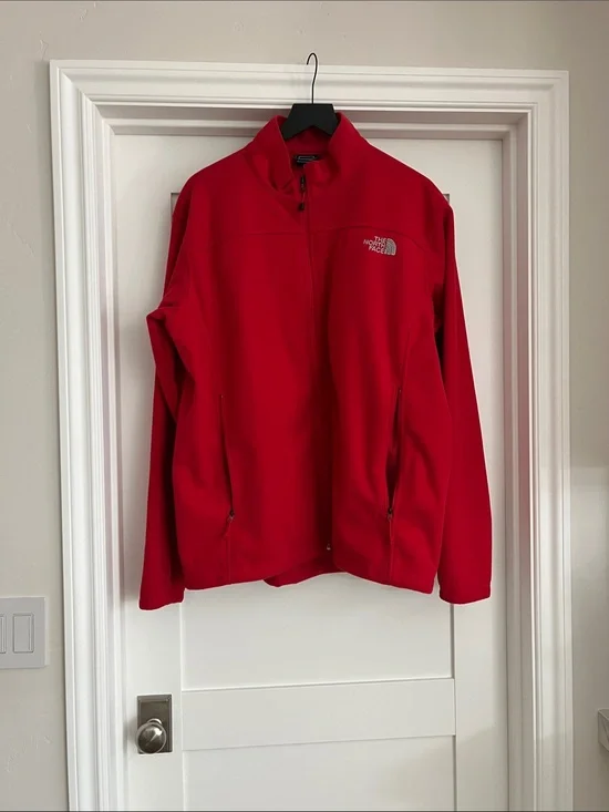 The North Face Bright Red Softshell Jacket
