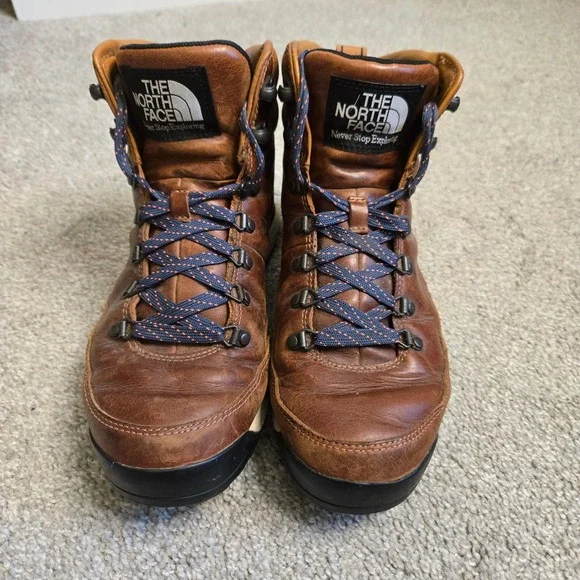 The North Face Back-to-Berkeley III Sport Brown Leather Hiking Boots Mens 8