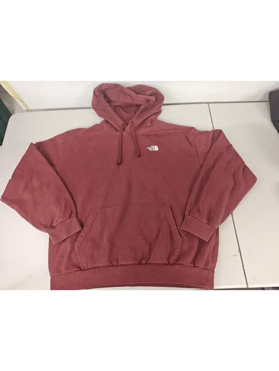 The North Face Evolution Simple Dome Hoodie Mens Medium Red Circular Design