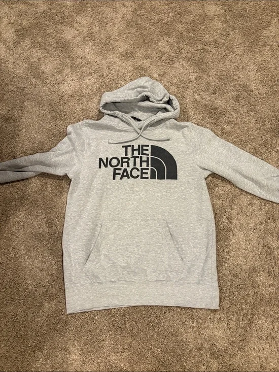 The North Face Men's Light Gray Logo Hoodie