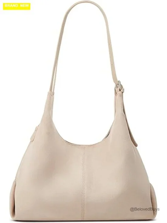 Slouchy Suede Saddle Hobo Shoulder Bag Crescent Crossbody Purse Tote