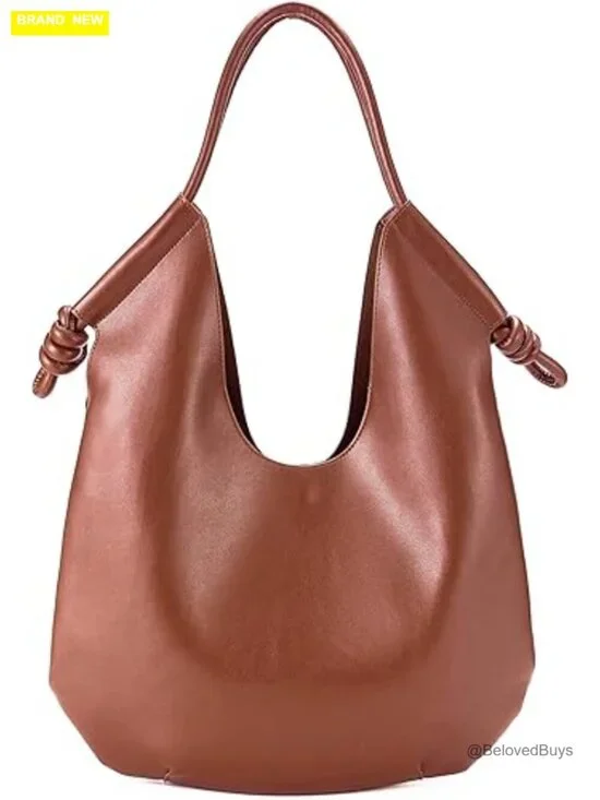Large Hobo Tote Shoulder Handbag Faux Leather Satchel Women
