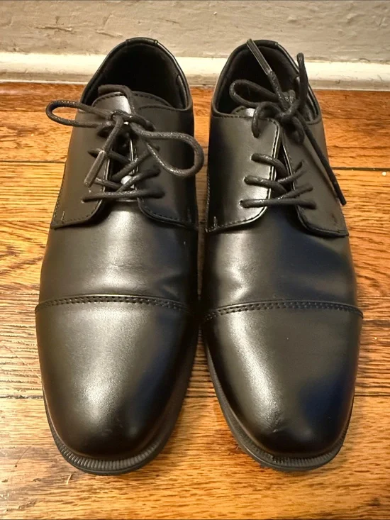 Classic Black kids Dress Shoes - Elegant Lace-Up